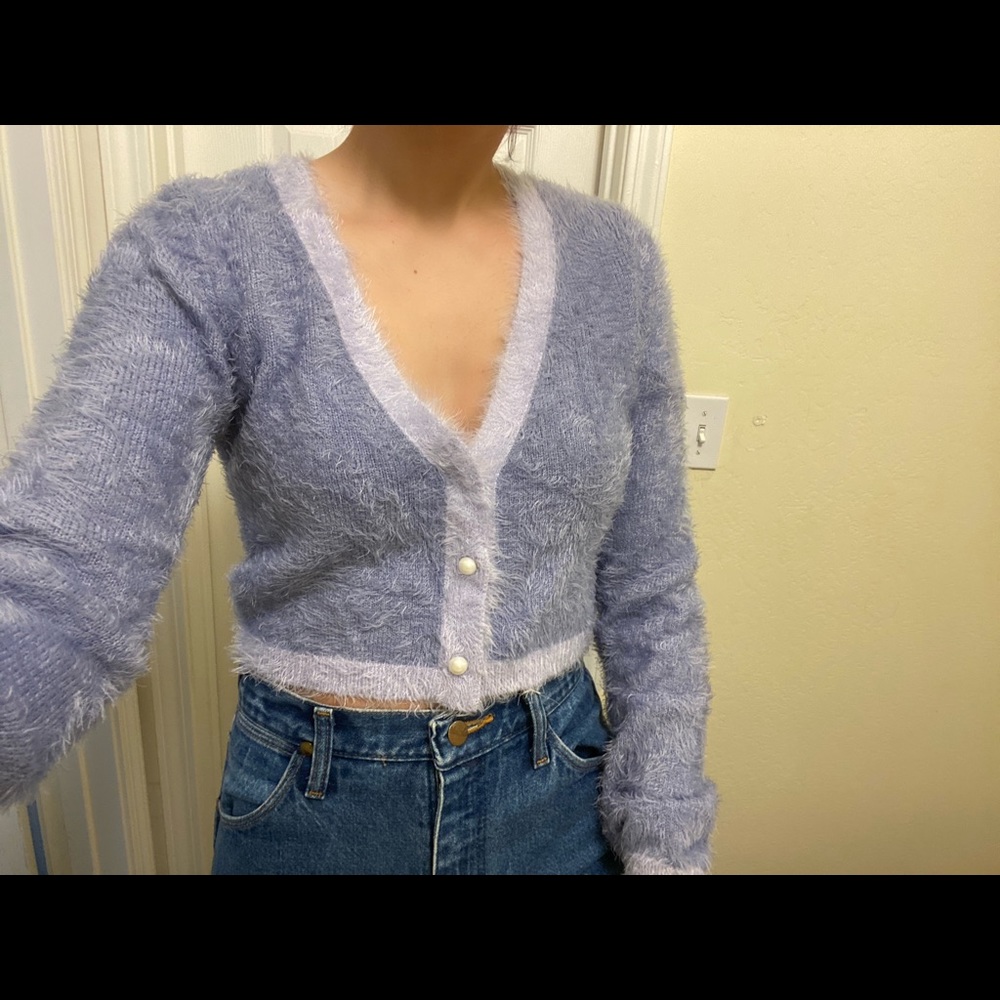 Fluffy Cropped Sweater